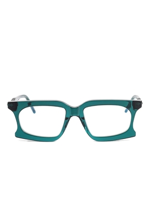 Kuboraum D73 rectangular-frame glasses - Green