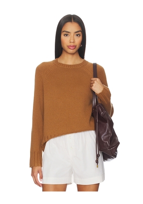W. Cashmere Gabby Crew Neck in Cognac. Size L. Also in M, S, XS.