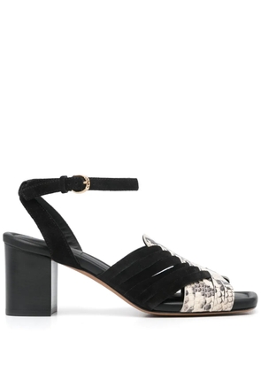 Ulla Johnson 75mm snake-print sandals - Black