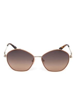 GUESS EYEWEAR pilot-frame sunglasses - Brown