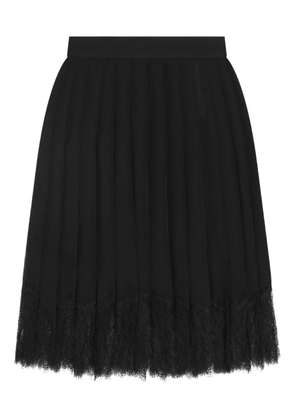 Dolce & Gabbana pleated lace mini skirt - Black