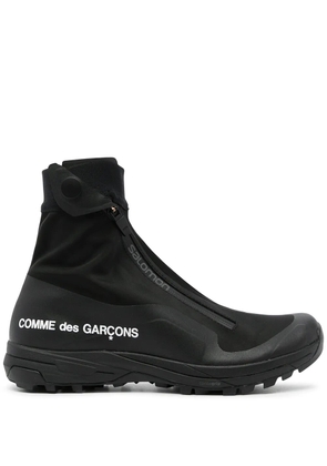 Comme Des Garçons x Salomon logo-print high-top sneakers - Black