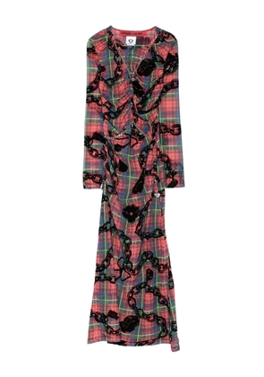 Chopova Lowena Sonicscape mesh dress - Red