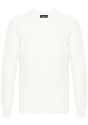 Zanone ribbed-knit sweater - White
