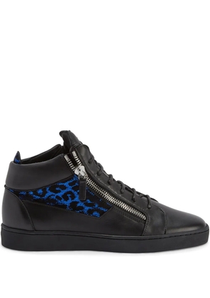 Giuseppe Zanotti Kriss leather mid-top sneakers - Black