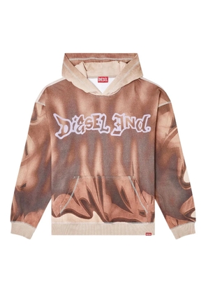 Diesel print hoodie - Neutrals