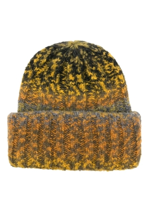Raffaello Bettini knitted round-crown beanie - Yellow