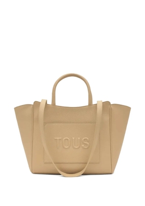 TOUS Brenda embossed-logo tote bag - Neutrals