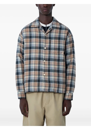 visvim check weave classic collar jacket - Neutrals