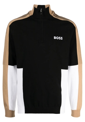 BOSS Zolkar colour-block sweatshirt - Black