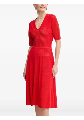 Hervé Léger The Lyla V-neck midi dress - Red