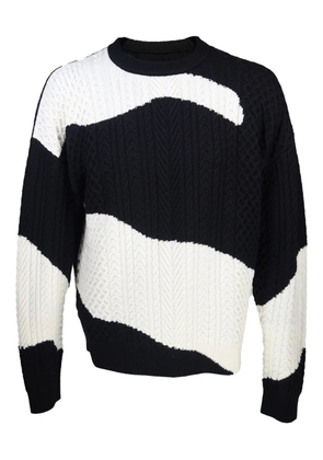 Mostly Heard Rarely Seen cable knit sweater - Black