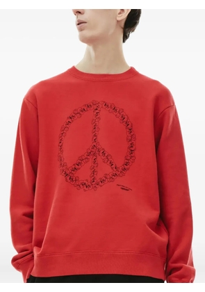 Undercover peace-sign motif sweatshirt - Red