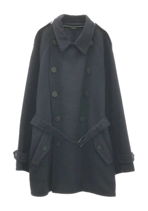 Hermès Pre-Owned 2010s cashmere double-breasted coat - Black