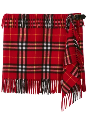 Burberry tartan-pattern skirt - Red