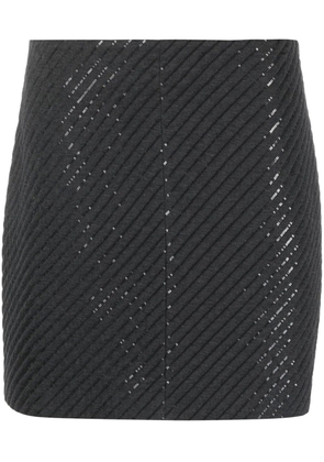 Brunello Cucinelli sequin embellished mini skirt - Grey