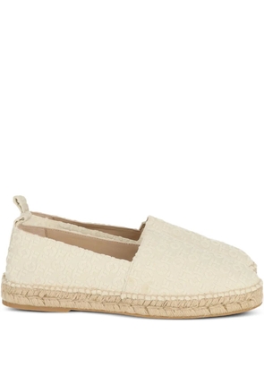 Off-White logo-pattern flat espadrilles