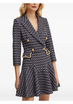 Elisabetta Franchi button chain dress - Black