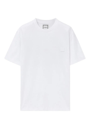 Wooyoungmi flower-print box-logo t-shirt - White