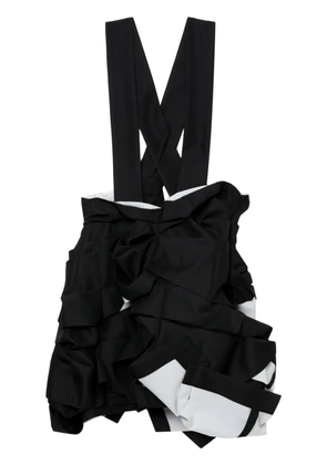 Comme Des Garçons Tuck ruched suspender skirt - Black