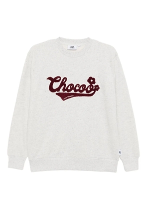 CHOCOOLATE logo-embroidered sweatshirt - Grey
