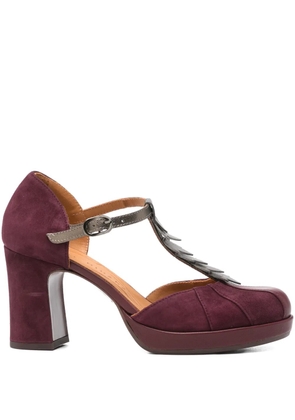 Chie Mihara 80mm T-bar heeled pumps - Purple
