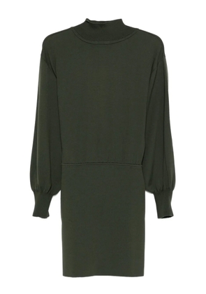 Antonino Valenti high-neck balloon-sleeve mini dress - Green