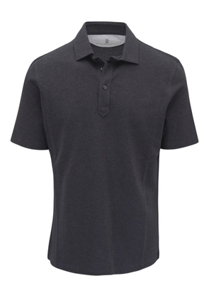 Brunello Cucinelli short-sleeve polo shirt - Grey