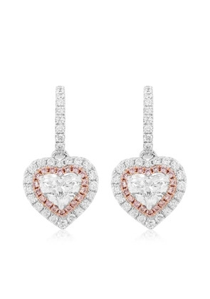 HYT Jewelry 18kt white gold diamond drop earrings - Silver