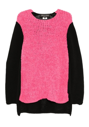 Comme des Garçons Homme Plus contrast-color jumper - Pink
