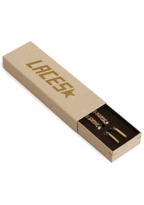 Golden Goose leopard-print shoe laces - Grey