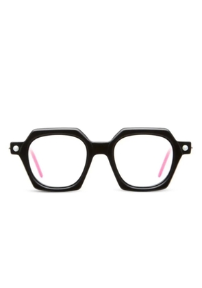 Kuboraum geometric-frame glasses - Black
