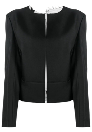 Comme Des Garçons asymmetric-design open-front jacket - Black