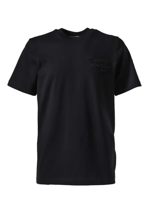 Moncler logo-embroidered T-shirt - Black