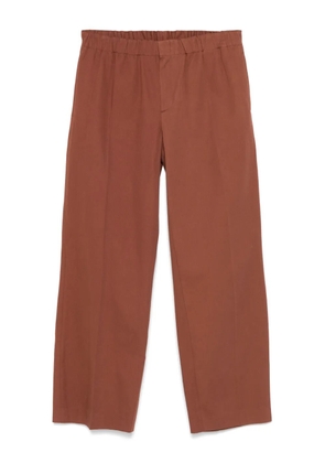 SANDRO organic cotton straight-leg trousers - Brown