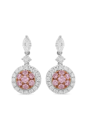 HYT Jewelry 18k white gold diamond earrings