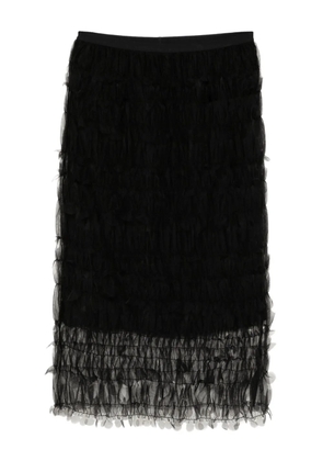 JNBY mesh long-waisted skirt - Black