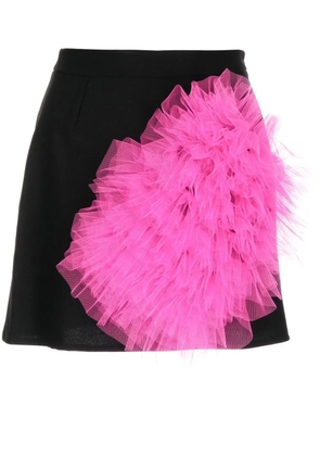 ACT Nº1 tulle-ruffle mini skirt - Black