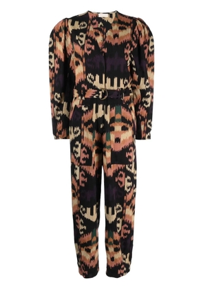 Ulla Johnson Nayeli graphic-print jumpsuit - Purple
