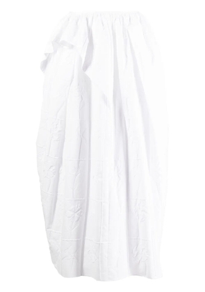 Cecilie Bahnsen Dalita asymmetric midi skirt - White