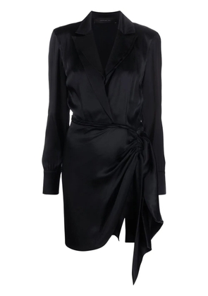 Federica Tosi peak lapel minidress - Black