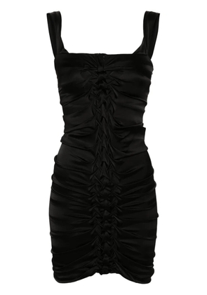 Patrizia Pepe off-shoulder draped mini dress - Black