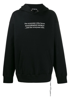 Mastermind World graphic print relaxed-fit hoodie - Black