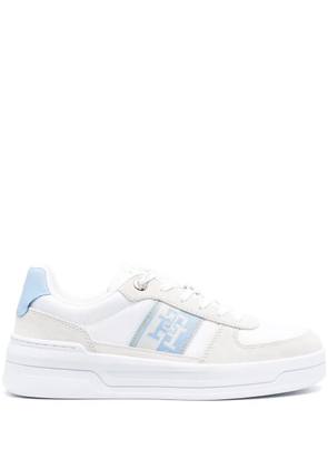Tommy Hilfiger panelled leather sneakers - Blue
