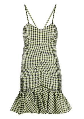 Philosophy Di Lorenzo Serafini gingham check print minidress - Yellow