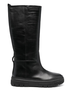 Geox Isotte leather knee-high boots - Black