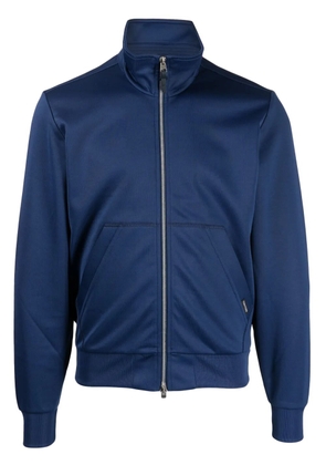TOM FORD high-neck track jacket - Blue