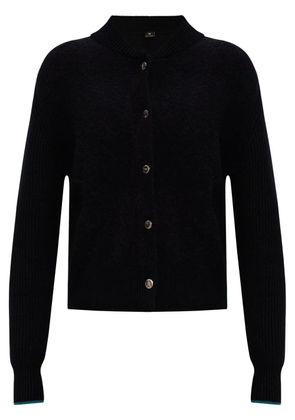 PS Paul Smith contrasting-trim cotton cardigan - Black