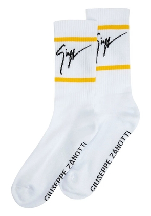 Giuseppe Zanotti GZ Soks intarsia-knit socks - White