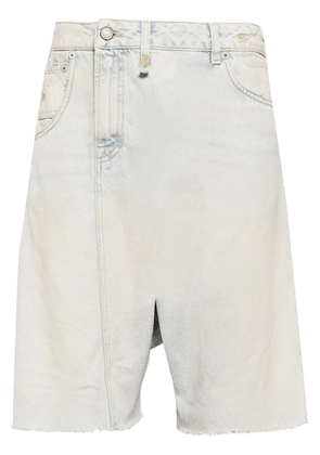 R13 Twister asymmetric denim shorts - Blue